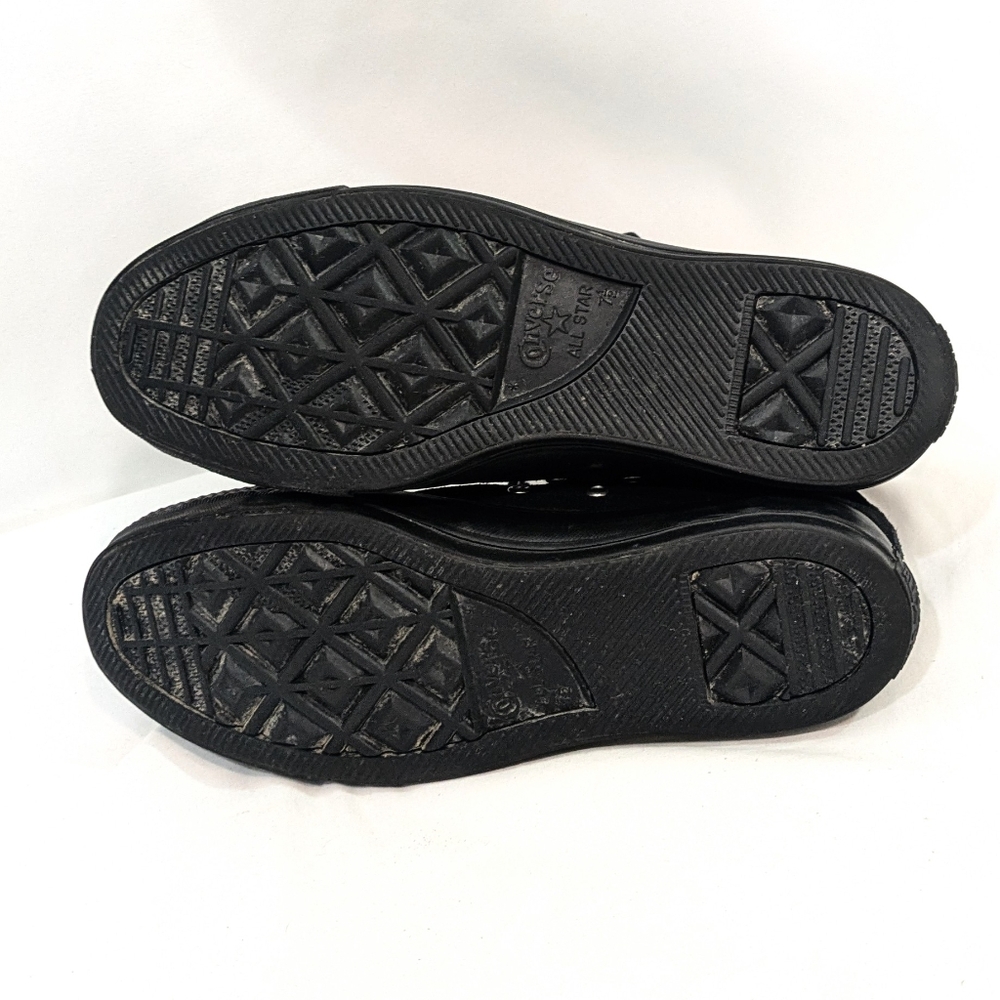 Converse Chuck Taylor Hi Black Fur Lined Suede High Top Sneakers Size 9.5 Womens - Picture 7 of 9